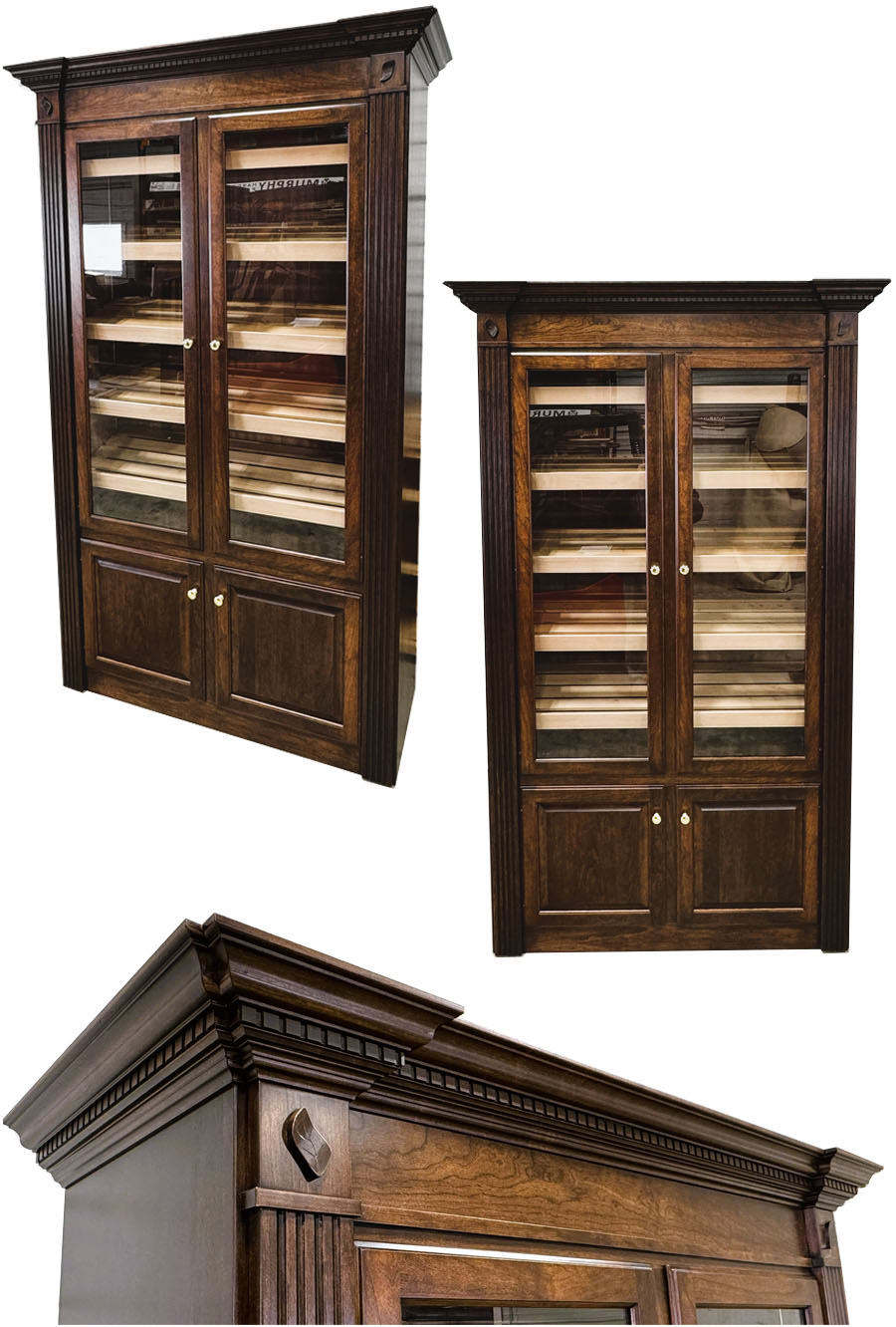 custom made wood cigar humidors
